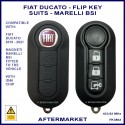 Fiat Ducato 3 button remote flip key for Magneti Marelli type BSI