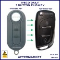 Iveco Daily 2 button remote flip key for Magneti Marelli type BSI
