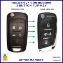 Holden VF Commodore sedan 2013 - 2017 2 button flip key