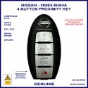 Nissan Altima & Maxima 2016 - 2018 4 button genuine smart key S180144324
