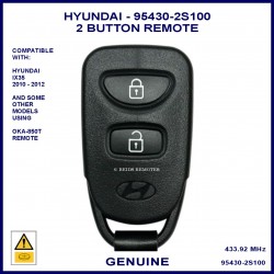 Hyundai 95430-2S100 IX35 2 button genuine remote