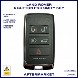 Land Rover compatible smart 5 button proximity remote