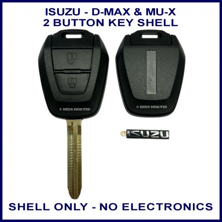 Isuzu D-Max or MUX replacement 2 button remote key casing