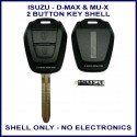 Isuzu D-Max or MUX replacement 2 button remote key casing