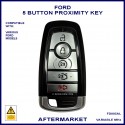 Ford programmable smart 5 button proximity remote key