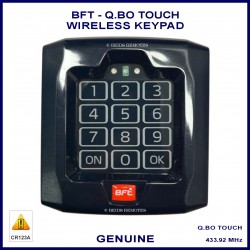 BFT Q.BO Touch wireless keypad for electric swing or sliding gate