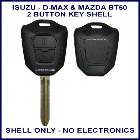 Isuzu D-Max series 3 2019 onward replacement 2 button remote key casing