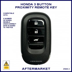 Honda compatible aftermarket 3 button proximity key