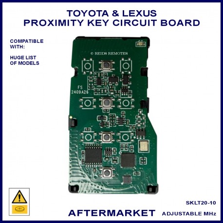 Toyota proximity key circuit board ID8A H-Chip suits many new type PCB references