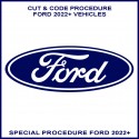 Ford 2022 models onward special key programming