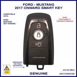 Ford Mustang 2017 onward 3 button OEM smart proximity remote key