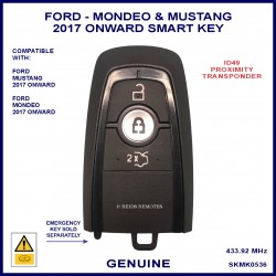 Ford Mustang & Mondeo 3 button OEM smart proximity remote key