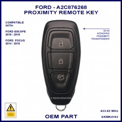 Ford  Escape & Focus OEM genuine smart proximity key FIEF-15K601