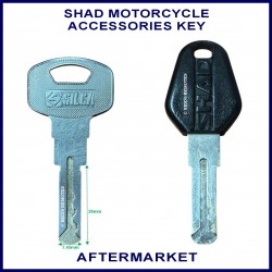 SHAD motorcycle luggage top-box spare key cutting service