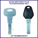 SHAD motorcycle luggage top-box spare key cutting service