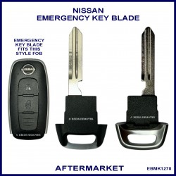Nissan 2022 onward proximity key - emergency key blade NSN14 profile