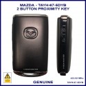 Mazda CX30 CX5 & CX9 2020 onward genuine 2 button proximity key TAYH-67-5-DY