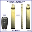 Hyundai Staria & Accent OEM key blade part number 81996-H5000 or 81996-L1100