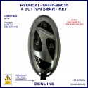Hyundai Kona 2023 onward genuine 4 button proximity key 95440-BE030 compatible