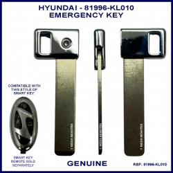 Hyundai 81996-KL010 emergency key blade