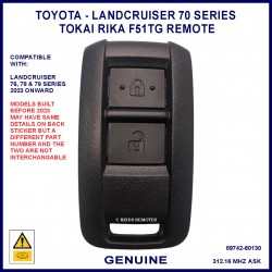 Toyota 70 series Landcruiser Tokai Rika F51TG 89742-60130 genuine 2 button remote control