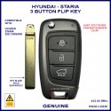 Hyundai Staria 2021 onward genuine 3 button flip key 95440-CG020