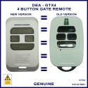 DEA GTX4 672673 white gate remote control with 4 taupe buttons