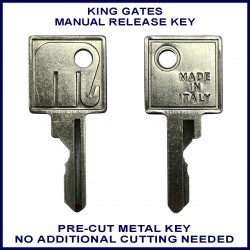 King Gates Dynamos 400 600 100 1200 sliding gate manual release key