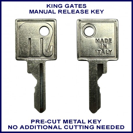 King Gates Dynamos 400 600 100 1200 sliding gate manual release key