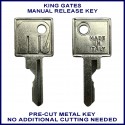 King Gates Dynamos 400 600 100 1200 sliding gate manual release key