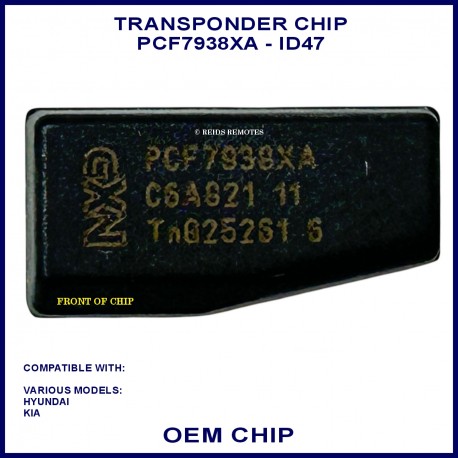 ID47 - PCF7938XA HITAG 3 Hyundai & Kia transponder chip