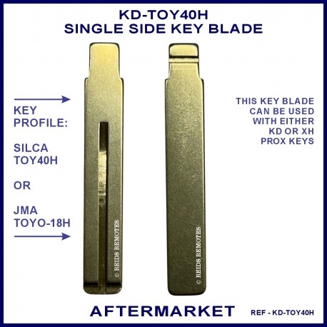 Hyundai Kia Lexus Mitsubishi Ssangyong & Toyota compatible JMA TOYO-18 or Silca TOY40 flip key blades