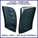 Lexus GX NX UX compatible 4 button proximity remote shell