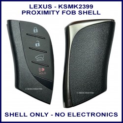 Lexus GX NX UX compatible 4 button proximity remote shell
