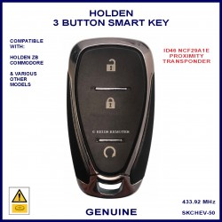 Holden Commodore ZB 3 Button smart proximity key NCF29A1E chip 13515243