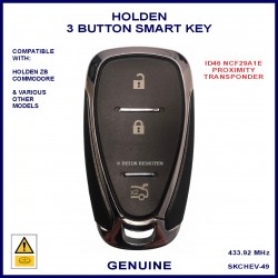 Holden Commodore ZB RS 3 Button smart proximity key NCF29A1E chip 13519148