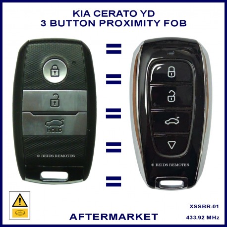 KIA Cerato 2013 - 2016 3 button aftermarket proximity key 95440-A7100