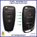 Ford Ranger PX series 1 2011 - 2015 2 button ID63 aftermarket flip key