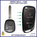 Great Wall V240 Ute 2009-2014 2 button ID48 aftermarket flip key