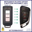 Mitsubishi Pajero Sport QE & QF 2015 onward 2 button aftermarket smart remote