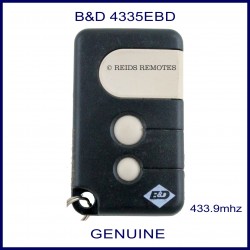B&D 4335EBD 3 button garage remote