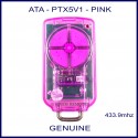 ATA PTX 5 V1 4 button Pink garage and gate remote