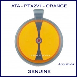 ATA PTX2 V1 2 orange button garage remote