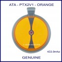 ATA PTX2 V1 orange button garage remote