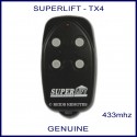 Superlift TX4 - black garage remote with 4 white buttons