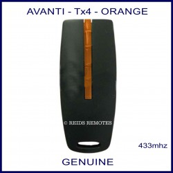 Avanti EURO-TX 4 orange button black shell garage remote