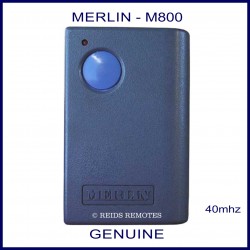 Merlin M800 -  1 round blue button garage remote control