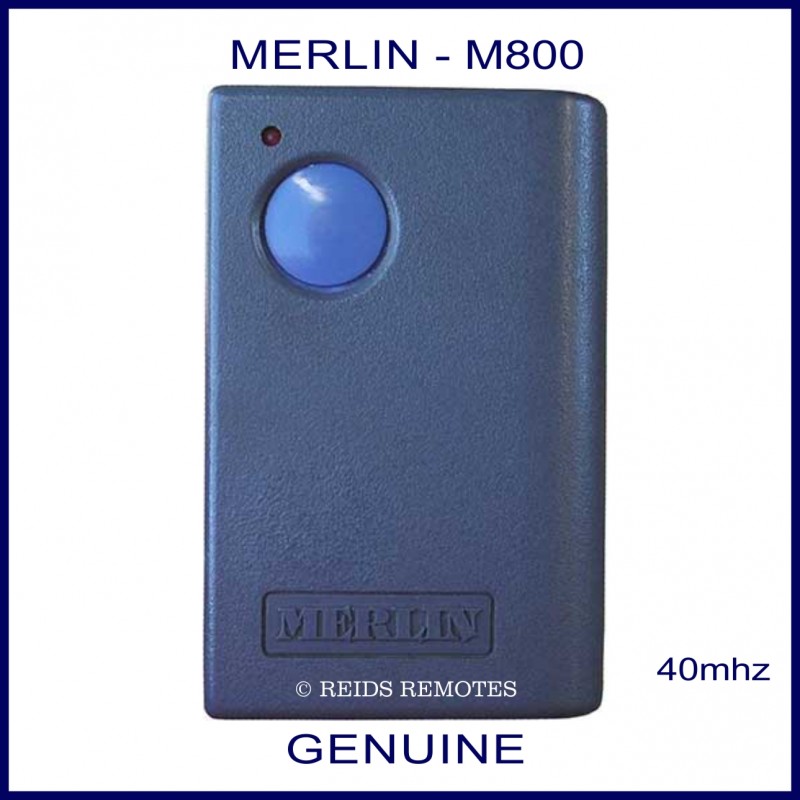 Remote Pro Merlin M800 Blue Compatible Garage Door Remote – Fits Prolift 230T/430R – 2-Button – Battery Included