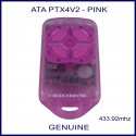 ATA PTX4V2 - Securacode pink garage remote control