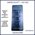 HERCULIFT HC102 slim black 3 button garage door remote